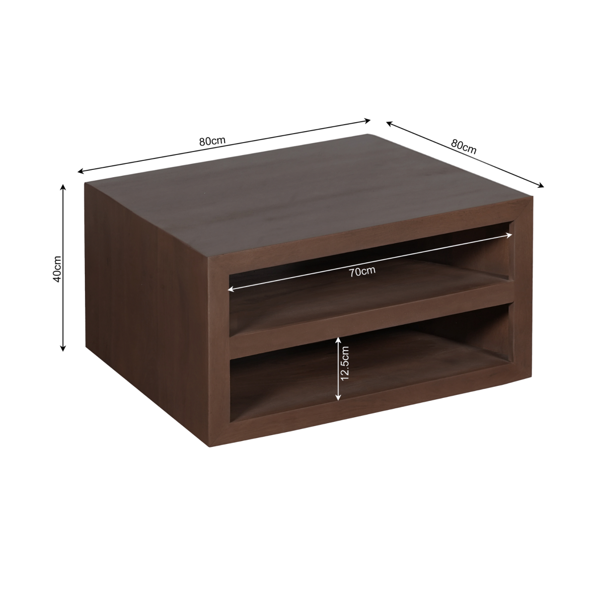 Salontafel Brussel Walnoot - Afbeelding 5