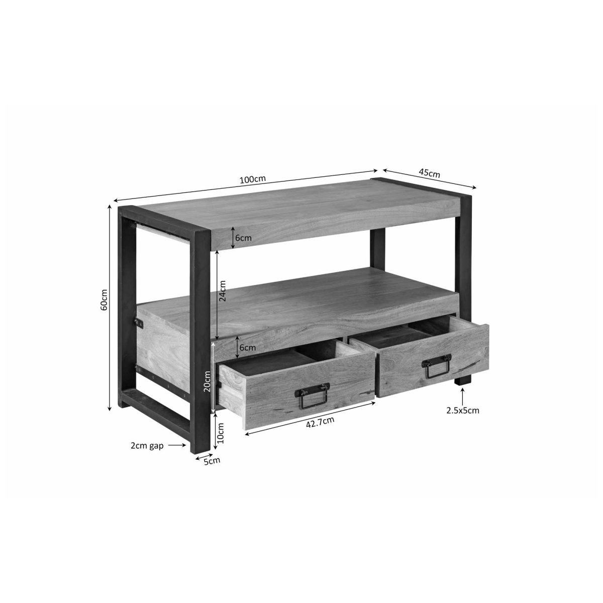 Tv-meubel Boaz | 100 cm - Afbeelding 5