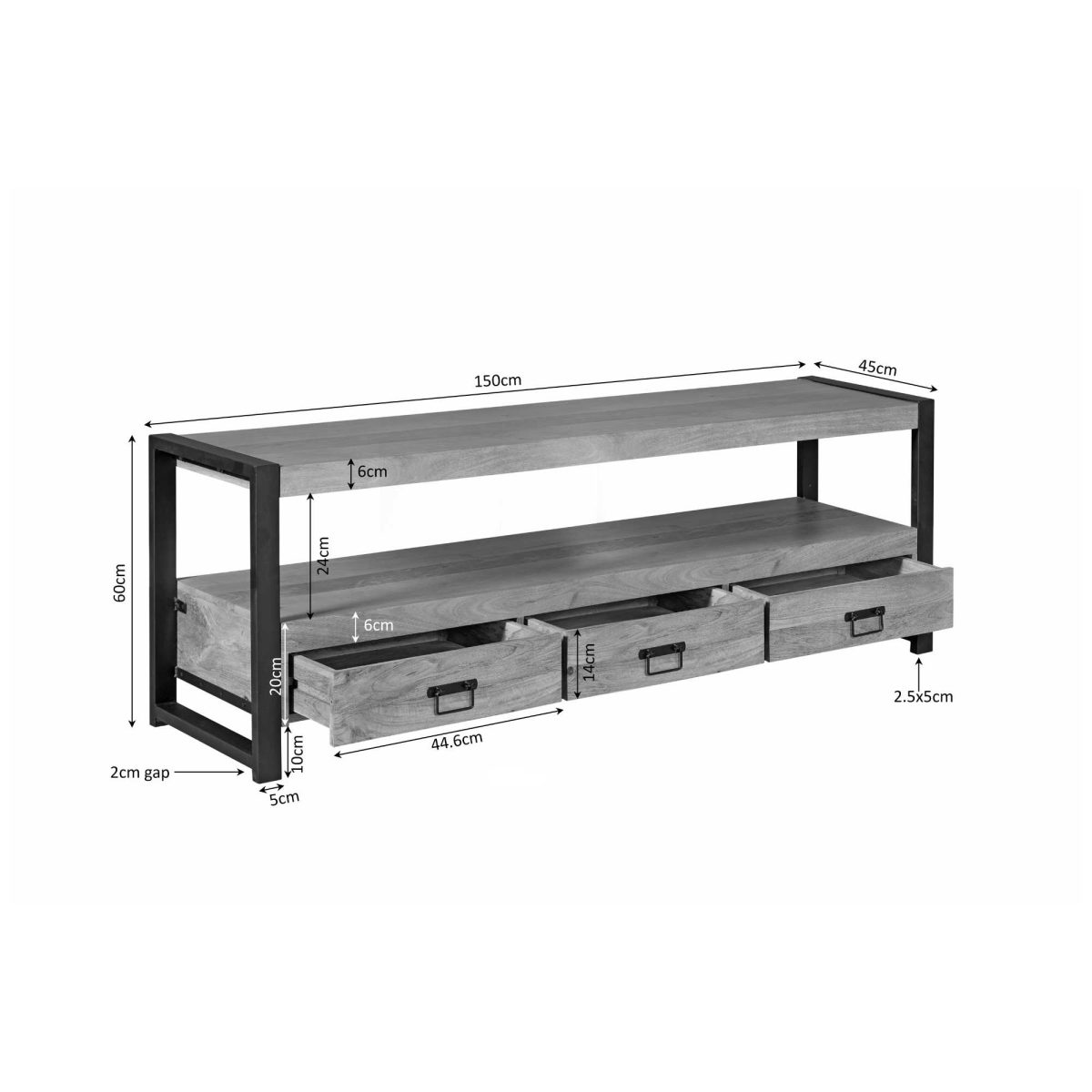 Tv-meubel Boaz | 150 cm - Afbeelding 7