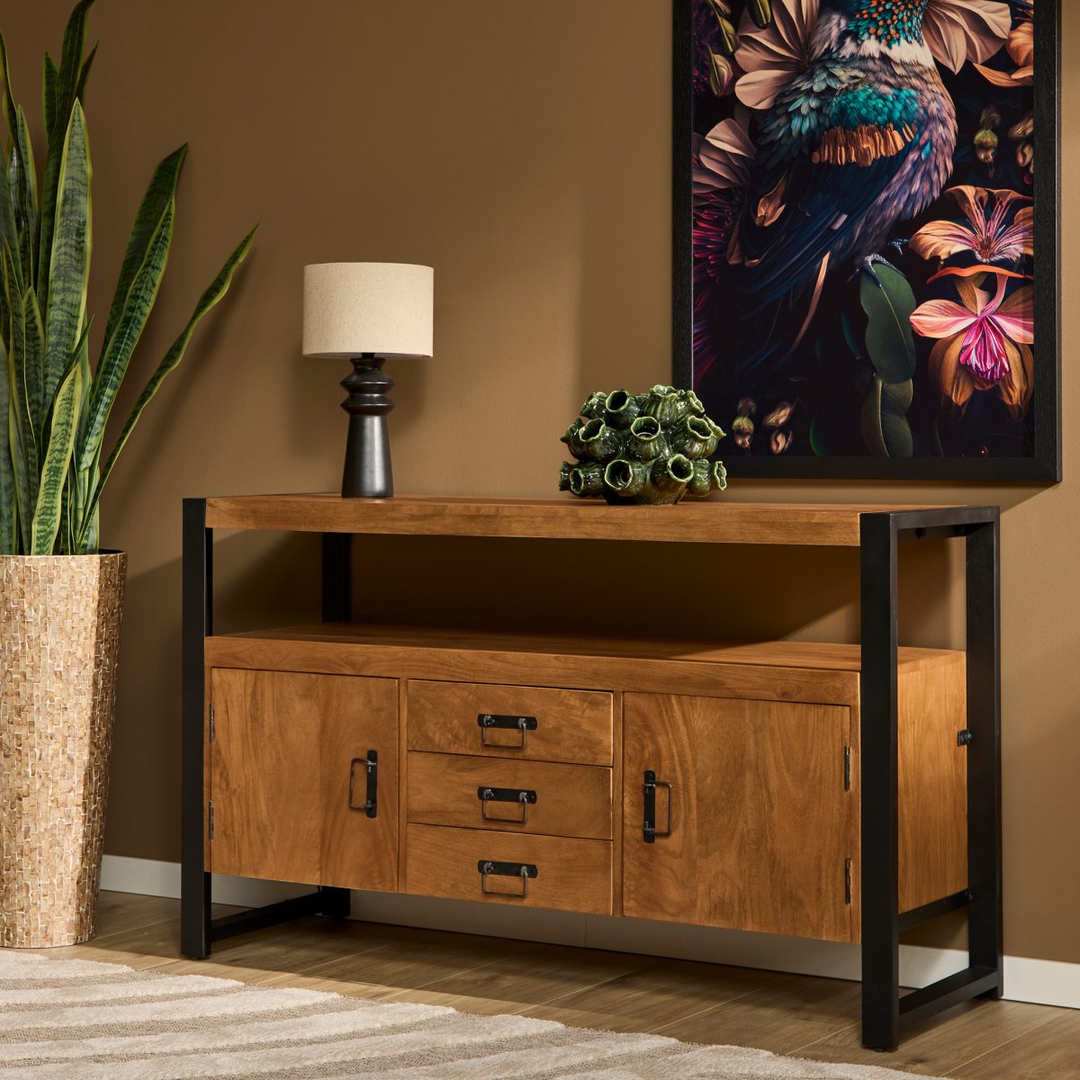 Dressoir Boaz 135 cm - Afbeelding 1