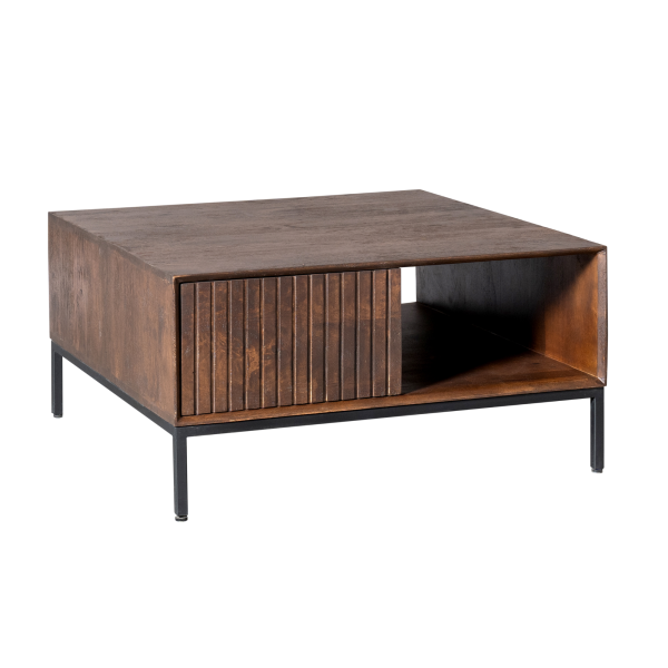 Salontafel Madison Bruin | 80 cm | Vierkant