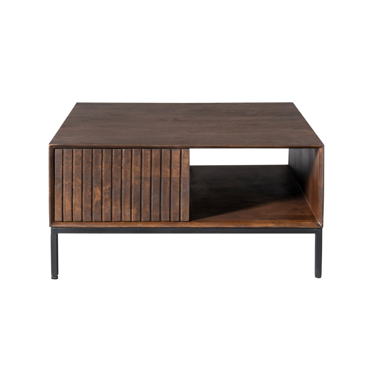 Salontafel Madison Bruin | 80 cm | Vierkant - Afbeelding 2