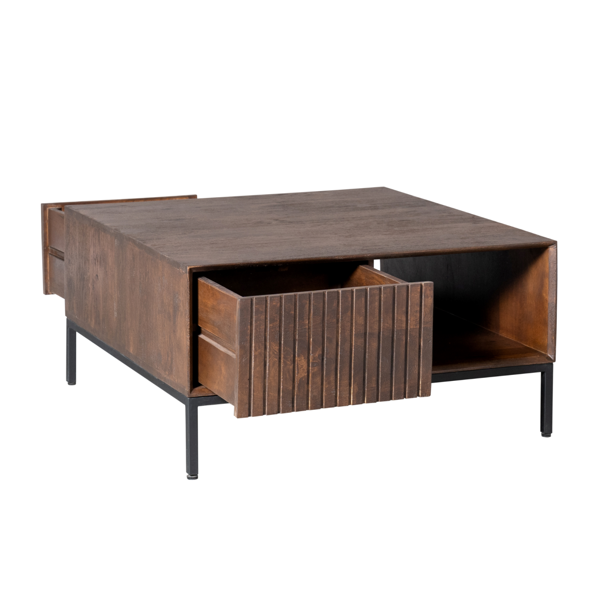 Salontafel Madison Bruin | 80 cm | Vierkant - Afbeelding 4