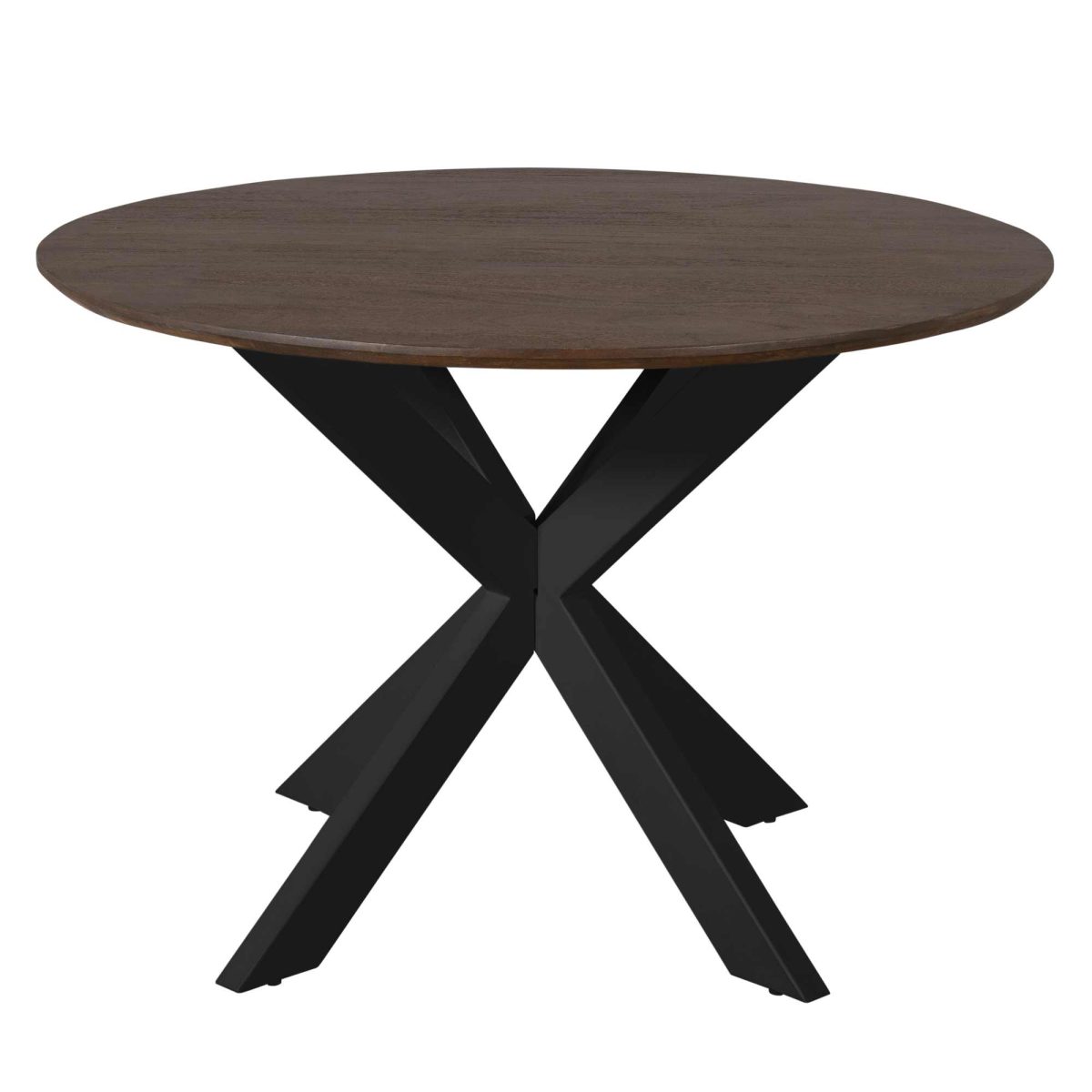 Eettafel Madison Bruin | 110 cm | Poot Zwart - Afbeelding 3