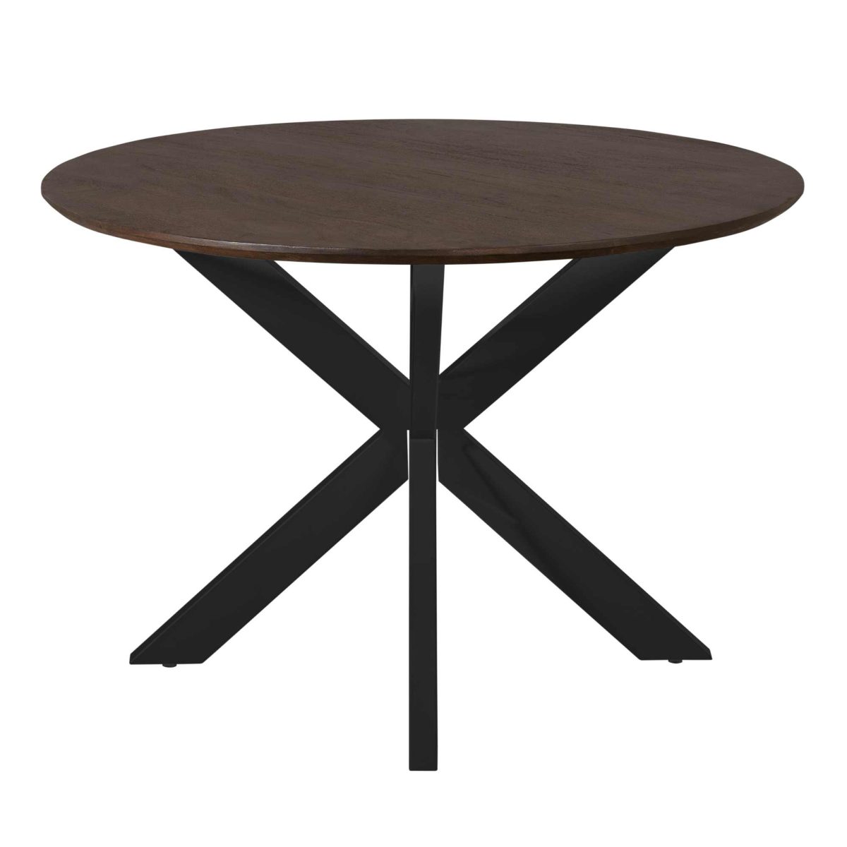 Eettafel Madison Bruin | 110 cm | Poot Zwart - Afbeelding 4