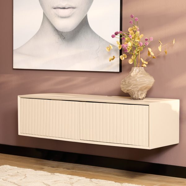 Zwevend tv-meubel Madison Sand | 120 cm