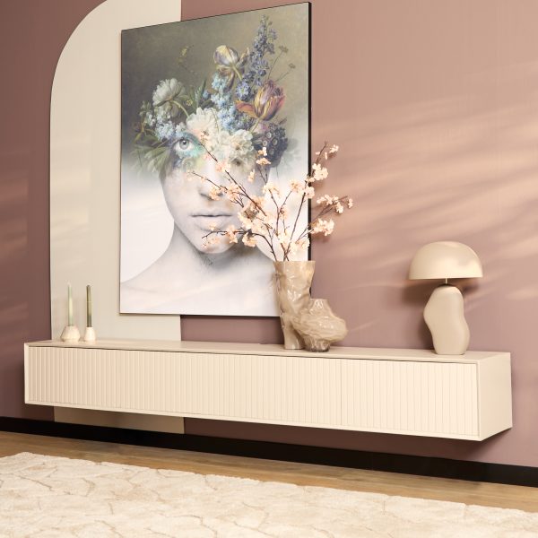 Zwevend tv-meubel Madison Sand | 200 cm