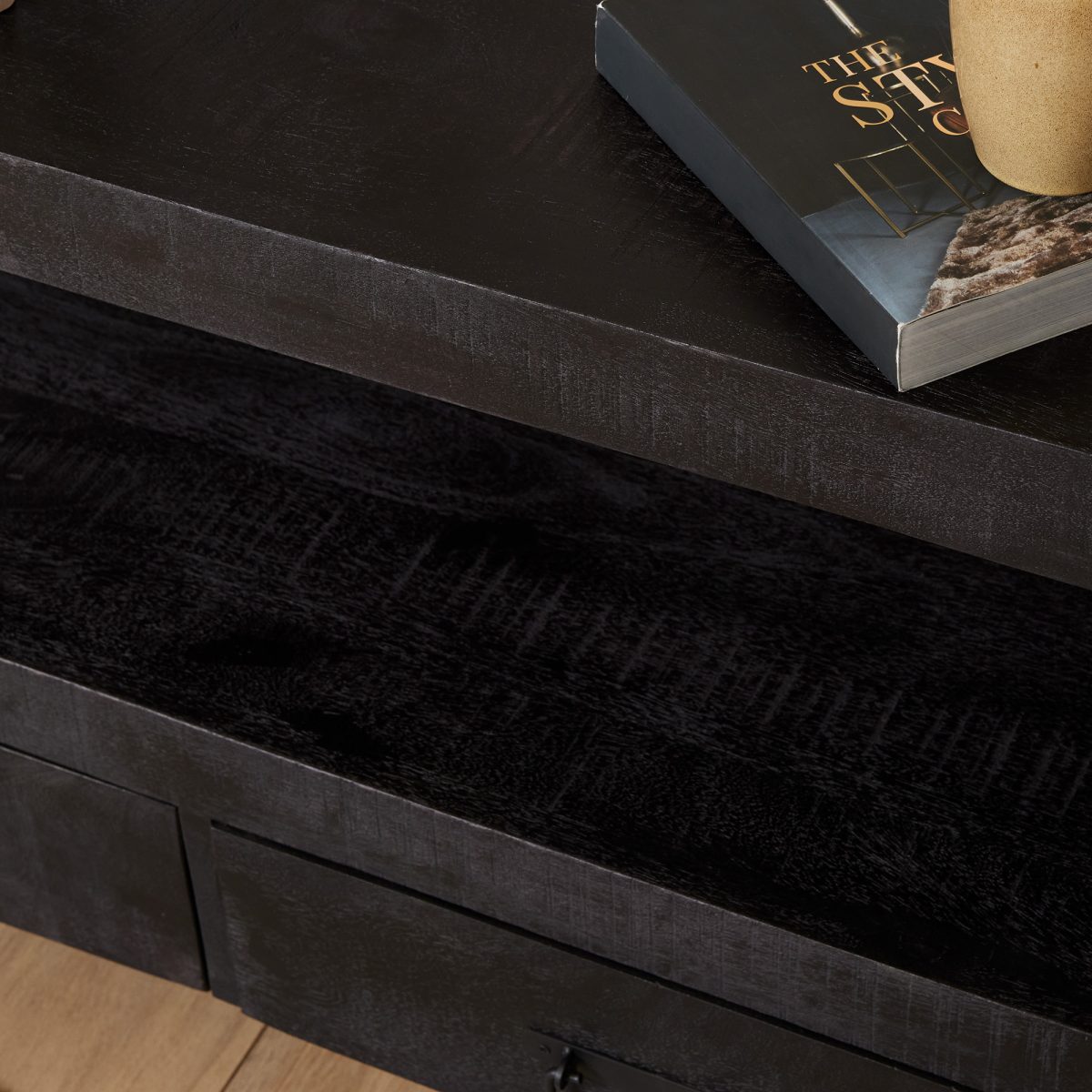 Tv-meubel Boaz Zwart | 100 cm - Afbeelding 3