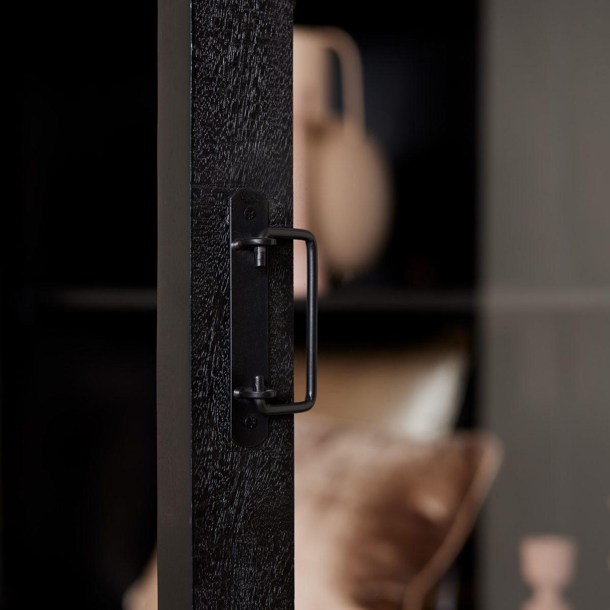 Vitrinekast Boaz Zwart | 115 cm - Afbeelding 3