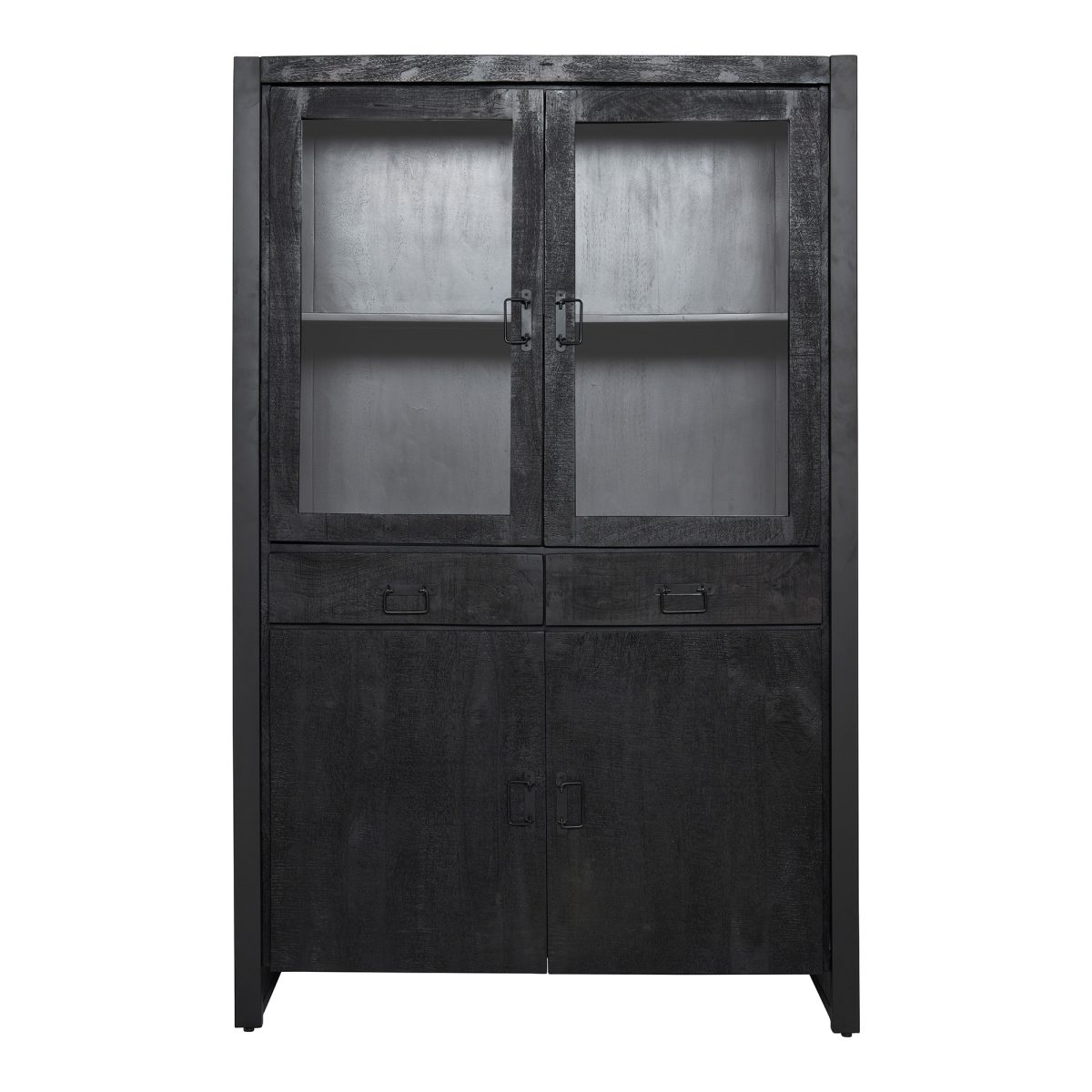 Vitrinekast Boaz Zwart | 115 cm - Afbeelding 6