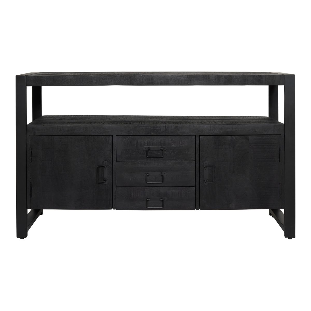 Dressoir Boaz Zwart | 135 cm - Afbeelding 3