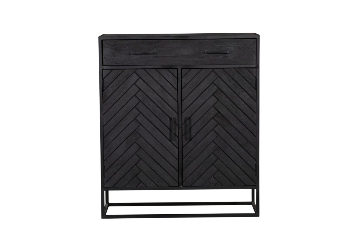 Kast New York | Mangohout en staal | 100 cm - Afbeelding 6