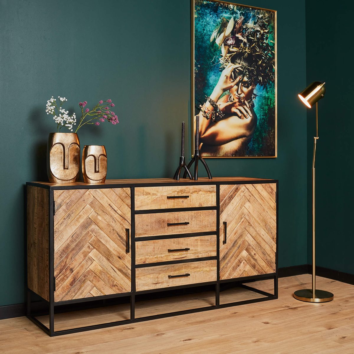Dressoir Arlington | 165 cm - Afbeelding 3