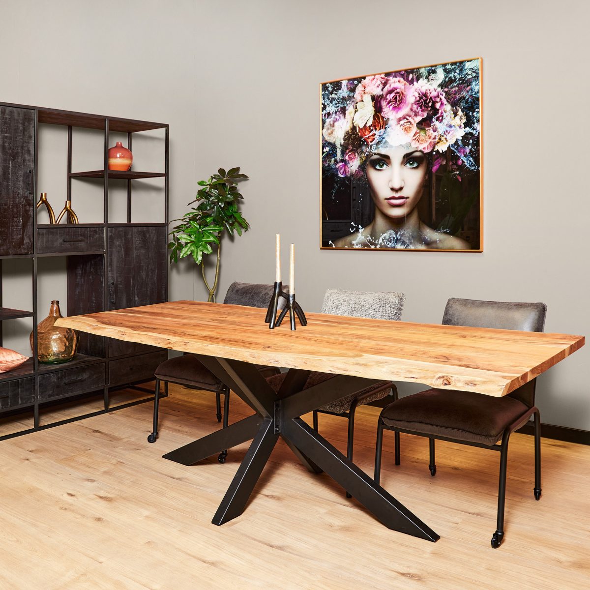 Boomstamtafel Live Edge 240 cm - Afbeelding 1