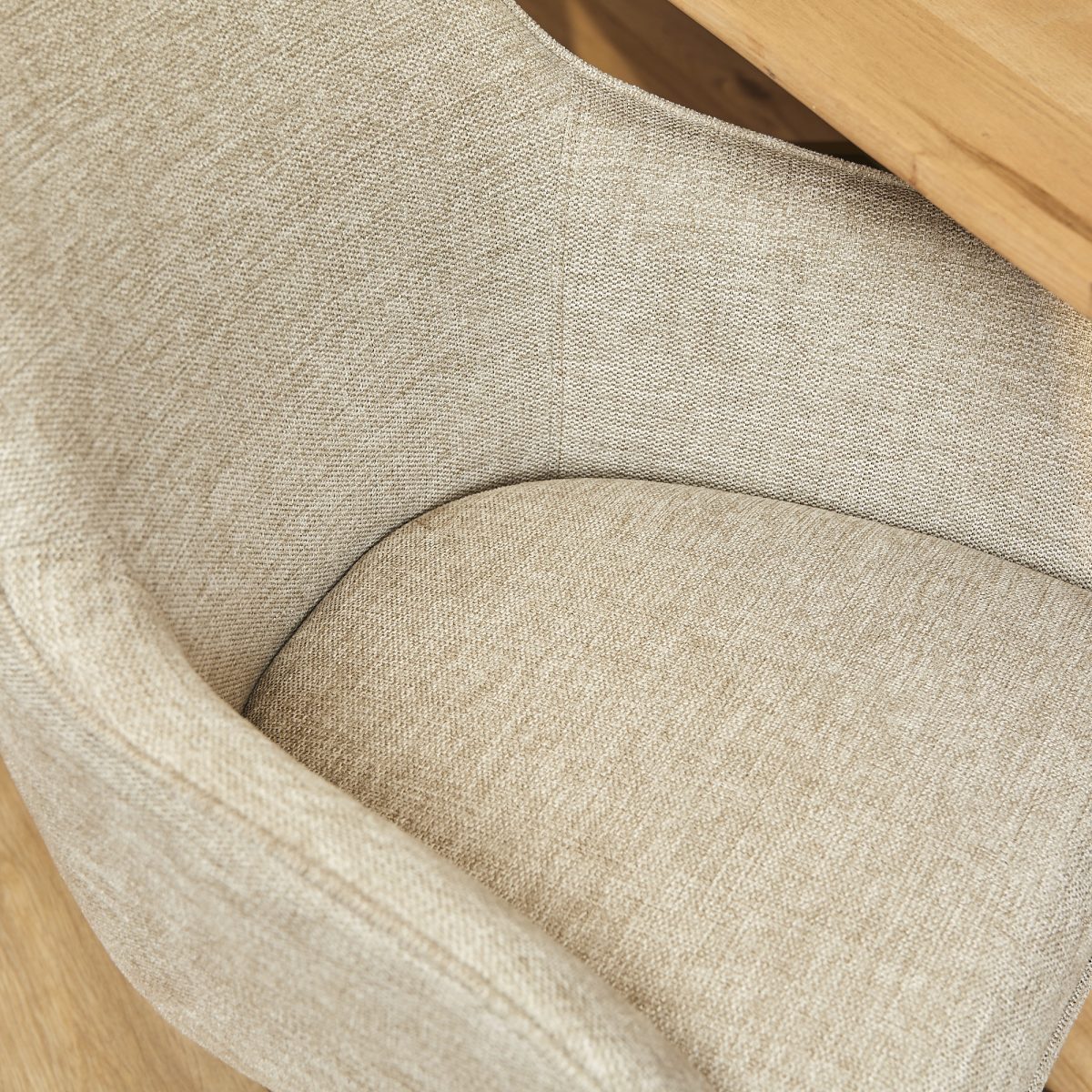 Eetkamerstoel Jens | Beige (set van 2) - Afbeelding 4