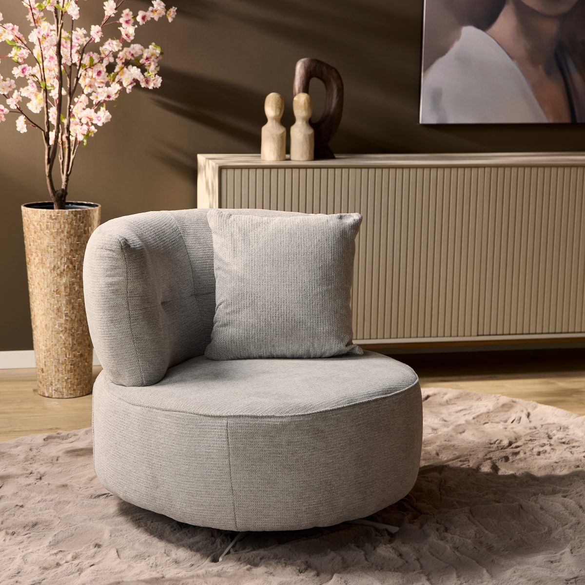 Fauteuil Fien | Lichtgrijs - Afbeelding 1