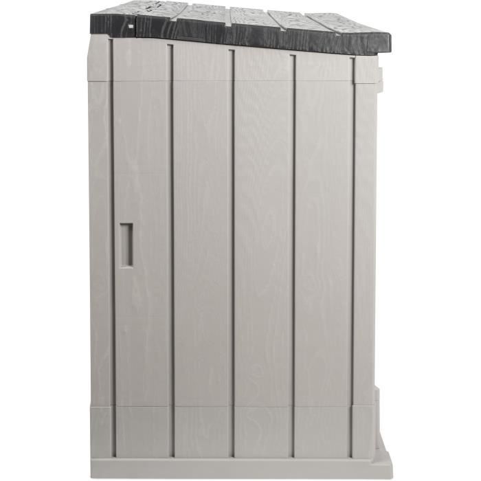 TOO1702754756356-0.jpg STORER PLUS XL opbergbox - Kunststof - Inhoud 1270L - Taupe en bruin - Afbeelding 1