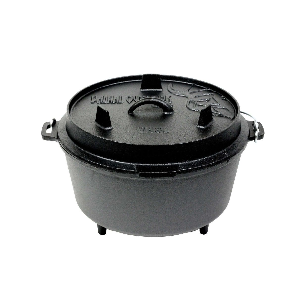 Dutch Oven Gietijzer met Pootjes Outdoor 8 Liter - Afbeelding 1
