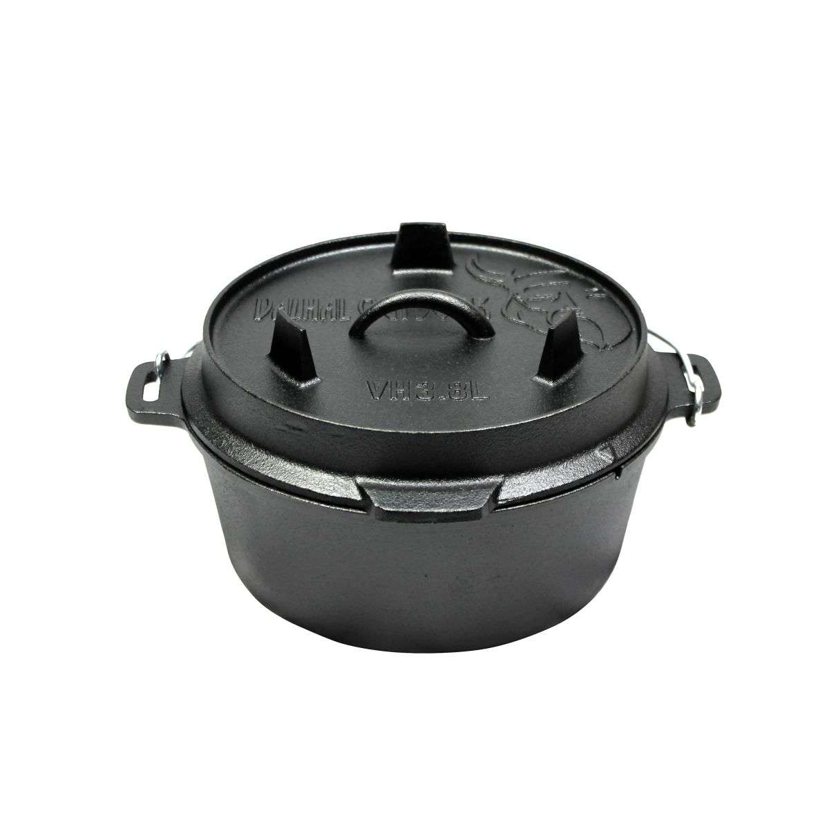 VH_497785-0.jpg Nederlandse Oven Braadpan Gietijzer 8 Liter - Afbeelding 1