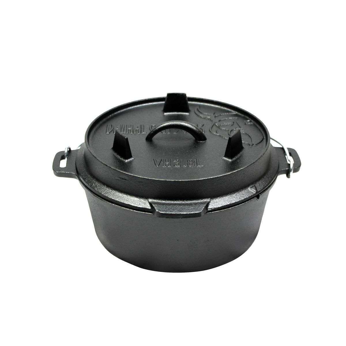 VH_497785-1.jpg Nederlandse Oven Braadpan Gietijzer 8 Liter - Afbeelding 2
