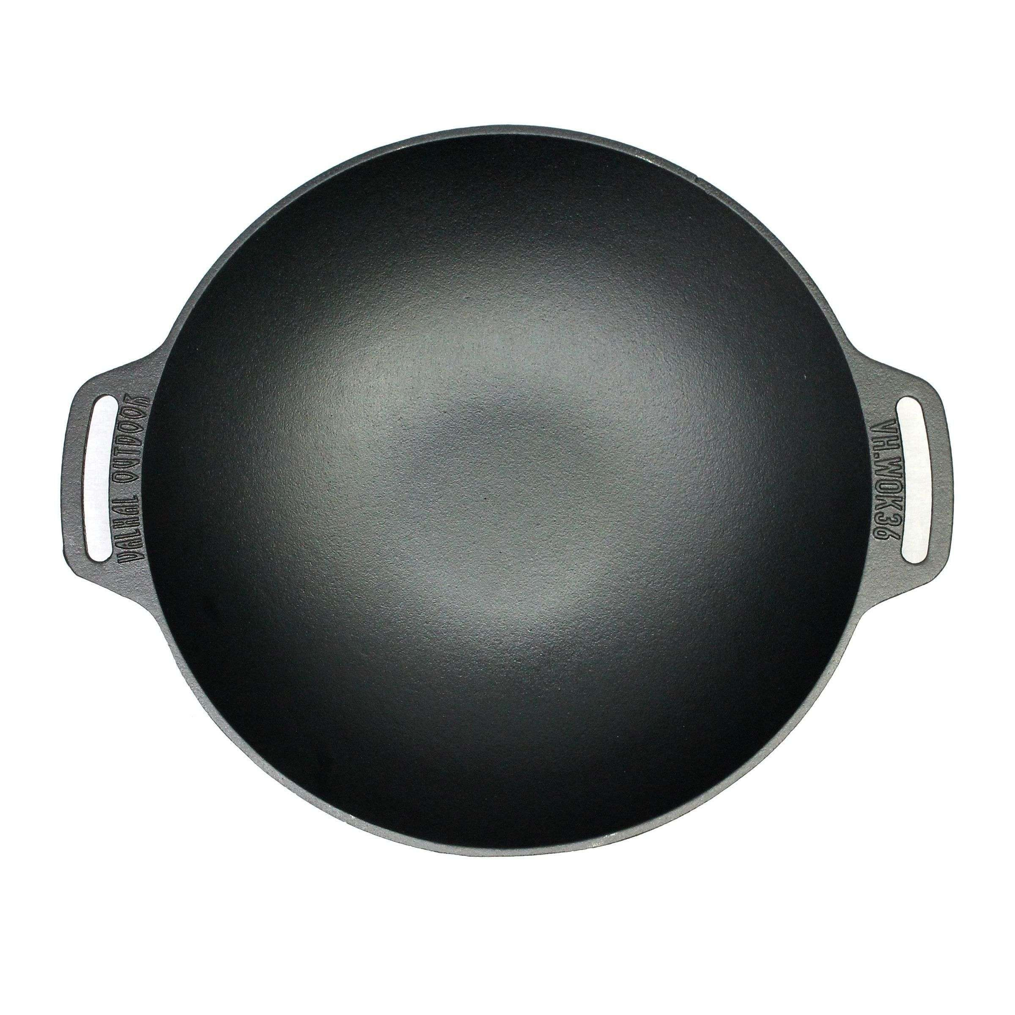 VH_612070-1.jpg Wokpan Gietijzer met Handgrepen 36 cm - Afbeelding 2