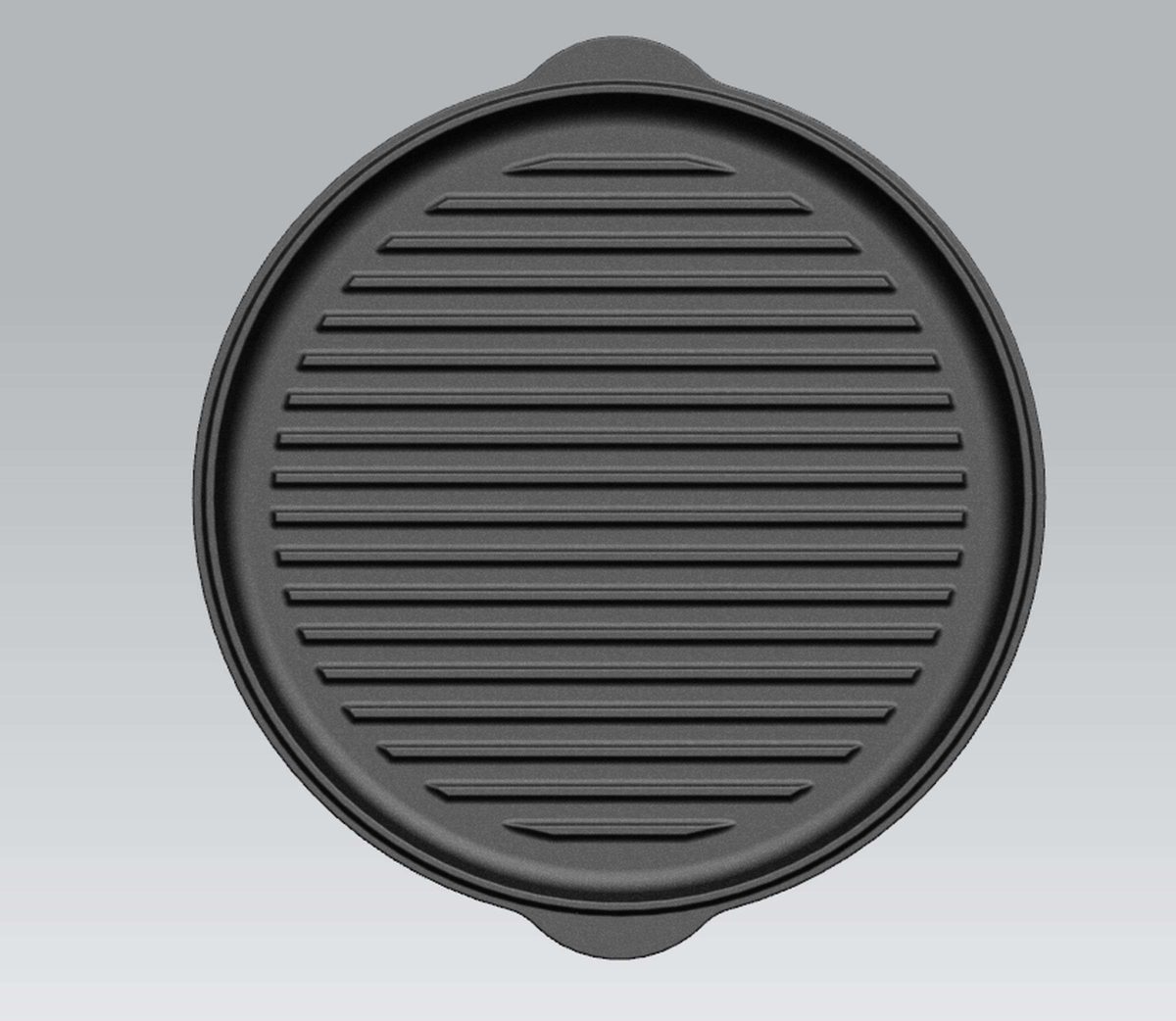 Koekenpan Gietijzer Deksel Ø 30 cm met Grillpatroon - Afbeelding 5