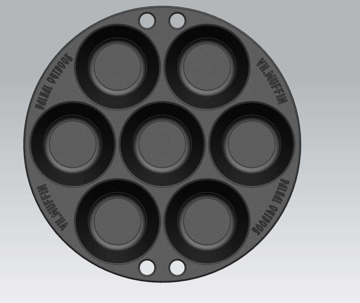 BBQ Accessoire Muffinpan voor 7 stuks - Afbeelding 1