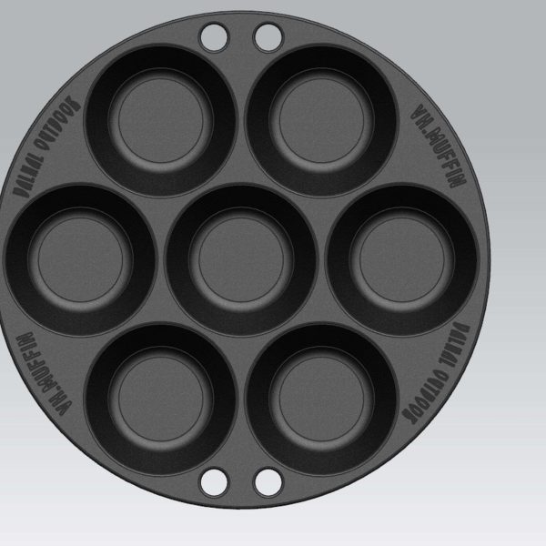 BBQ Accessoire Muffinpan voor 7 stuks