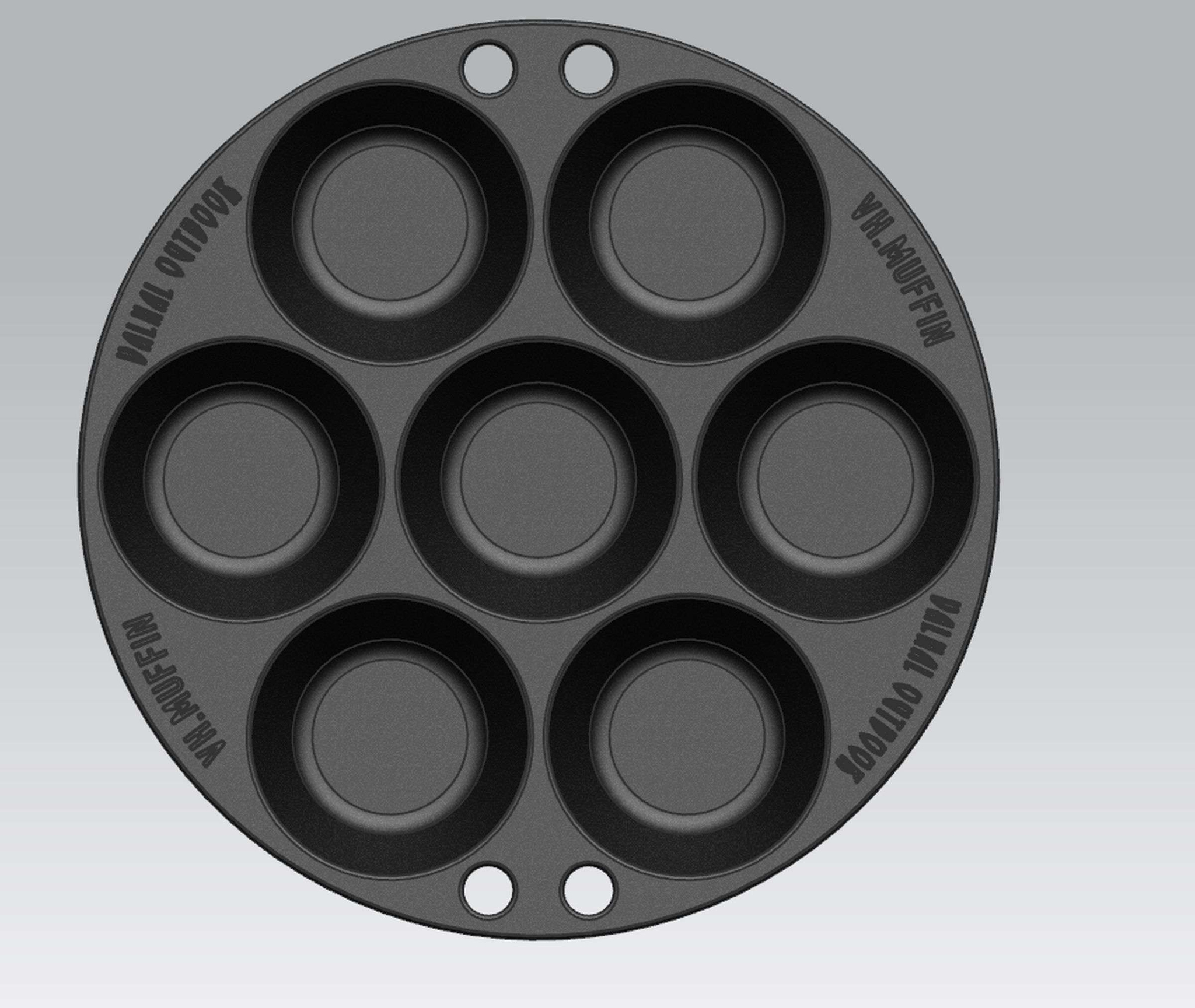 VH_612223-0.jpg BBQ Accessoire Muffinpan voor 7 stuks - Afbeelding 1