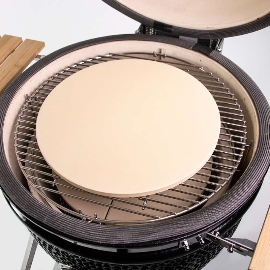 YA_490300-2.jpg BBQ Accessoire Kamado 19" Grote Pizzasteen - Afbeelding 3