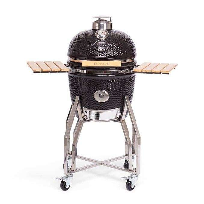 YA_490393-0.jpg "BBQ Kamado 16" Medium with stand and Side Tables" - Afbeelding 1