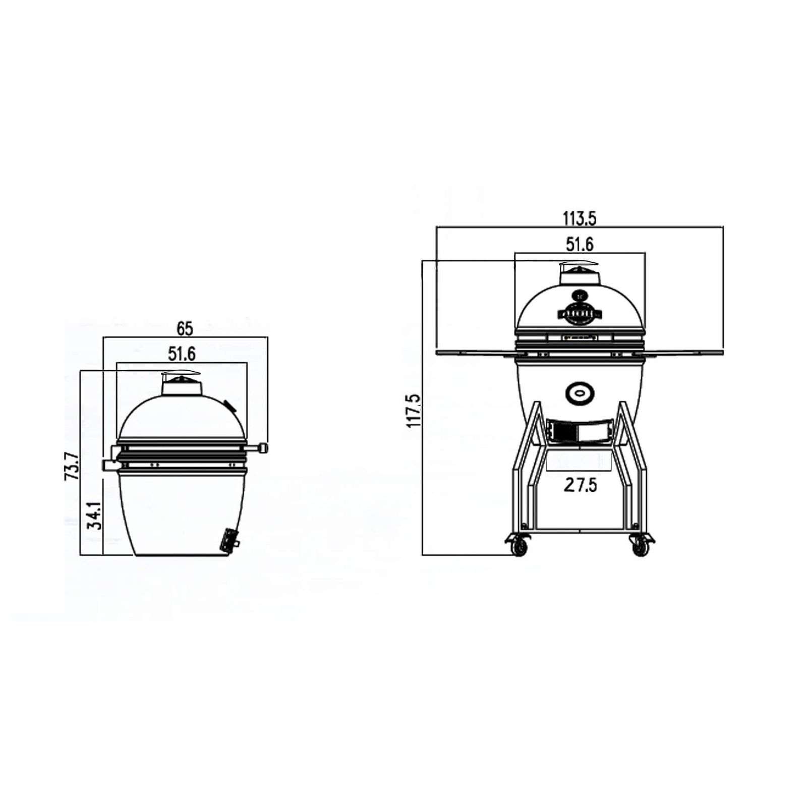 YA_490409-6.jpg BBQ Kamado 16" Medium - Afbeelding 7