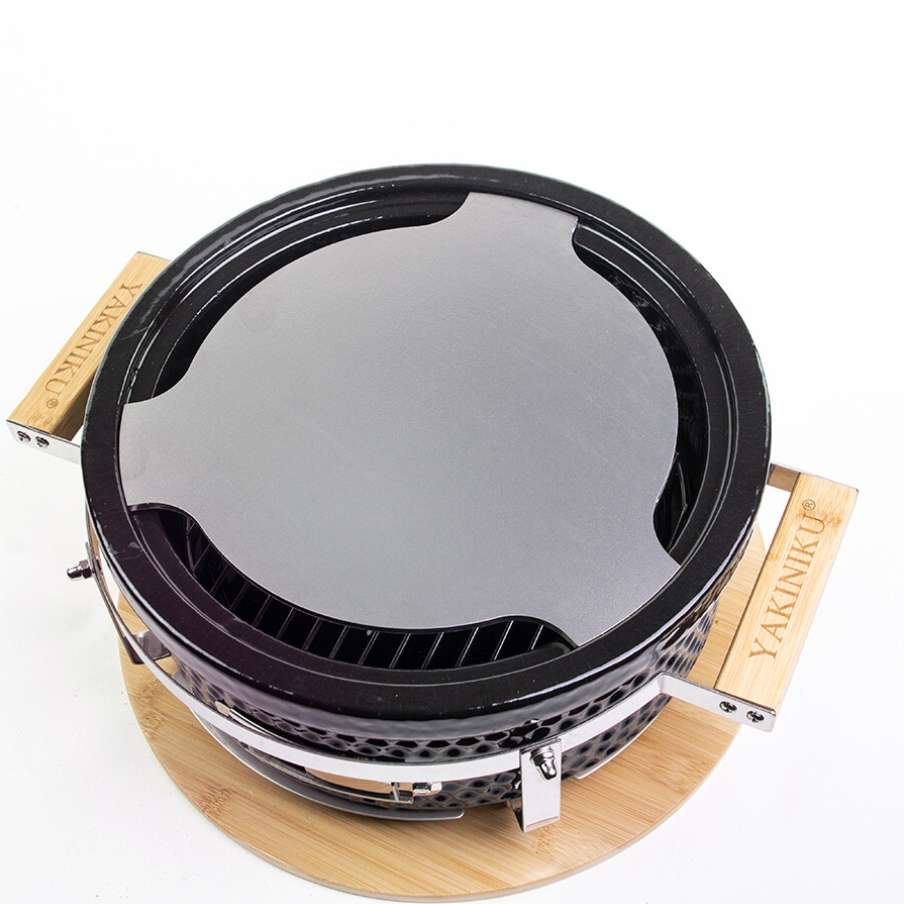 YA_490751-2.jpg Shichirin Tafelgrill Rond Accessoire Teppanyaki Plaat - Afbeelding 3