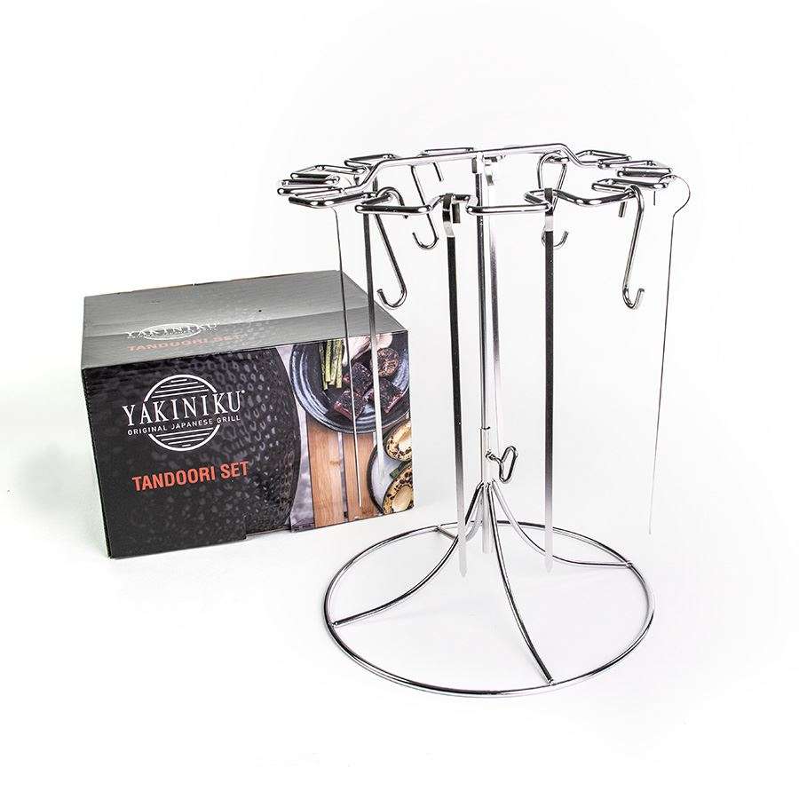 YA_493363-3.jpg BBQ Accessoire Tandoorrek met 6 Haken en Spiezen - Afbeelding 4