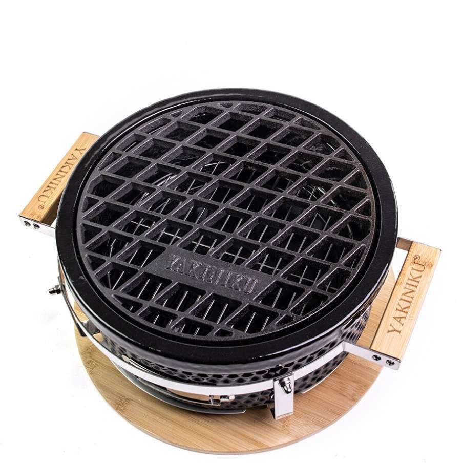 YA_494155-2.jpg Shichirin Tafelgrill Rond Accessoire Rooster Gietijzer met Meatmarker - Afbeelding 3
