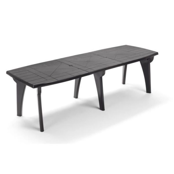 Tuinset met uitbreiding Lipari 2 - 8 tot 10 plaatsen - 250 x 90 x 72,8 cm - Antracietgrijs