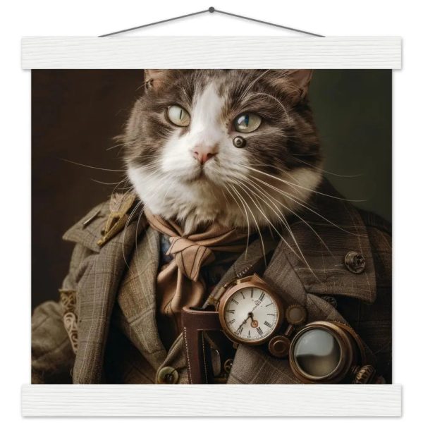 Schoolposter van een mannelijke Manx kat