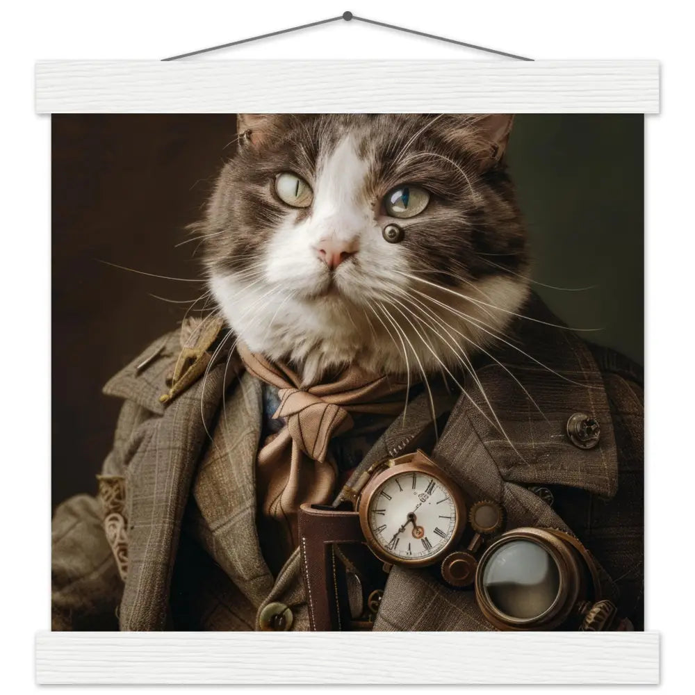 a595b559-e865-42ac-8148-65ecdb4061a8-0.jpg Schoolposter van een mannelijke Manx kat - Afbeelding 1