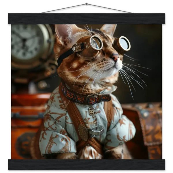 Schoolposter van een vrouwelijke Bengaalse kat