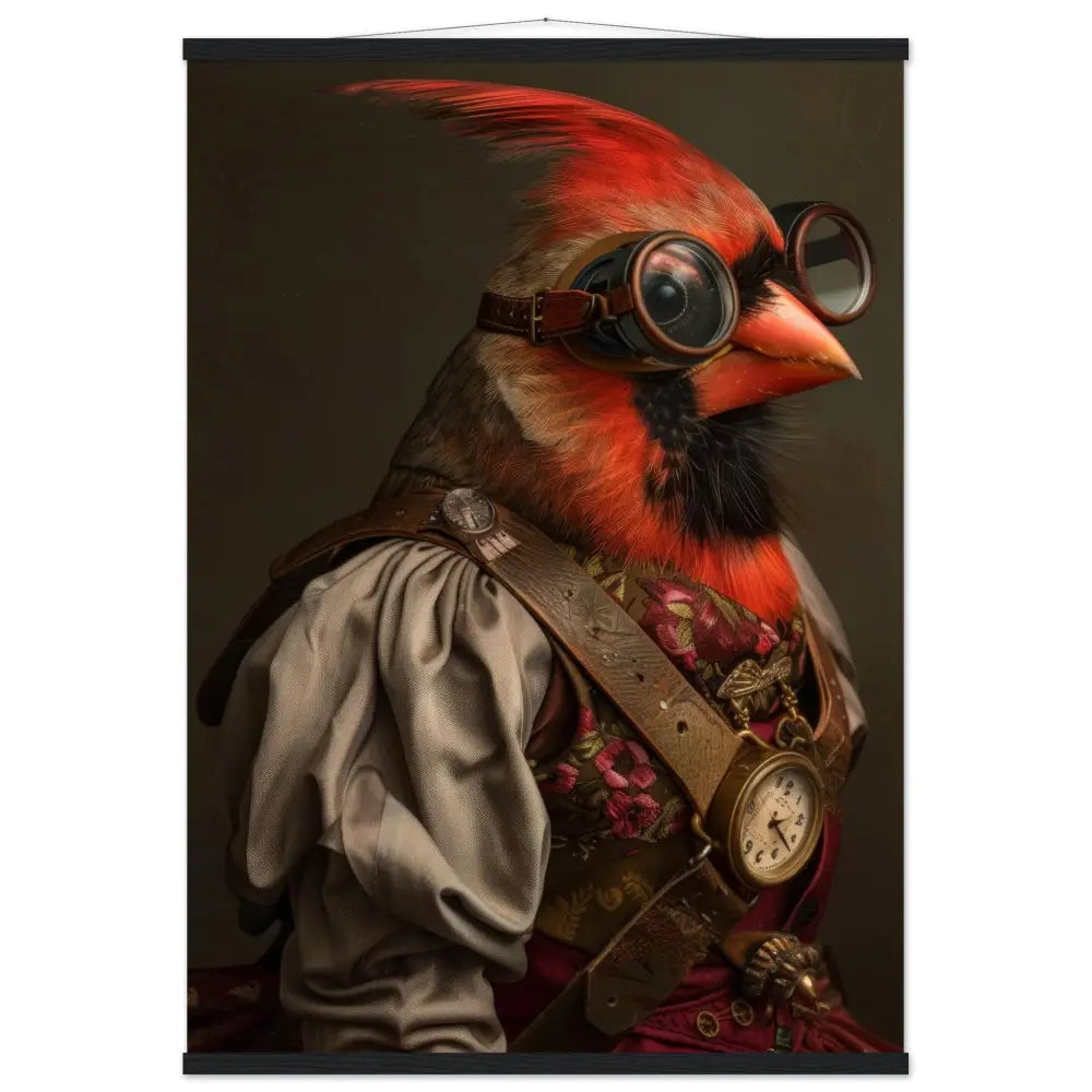ad242ad8-25a4-4ee5-8626-203ab7b7d290-0.jpg Schoolposter van een kardinaalvogel - Afbeelding 1