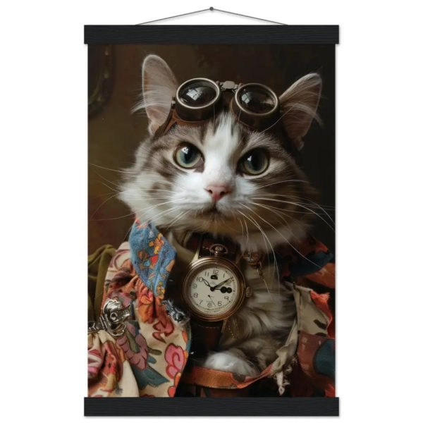 Schoolposter van een vrouwelijke Manx kat