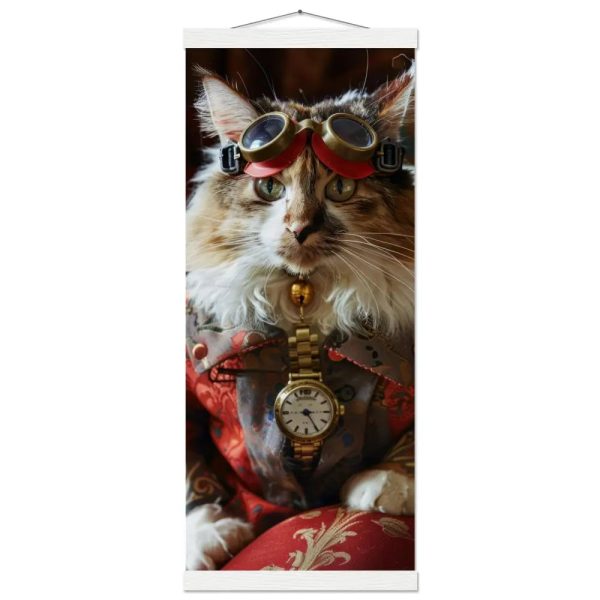 Schoolposter van een vrouwelijke Manx kat