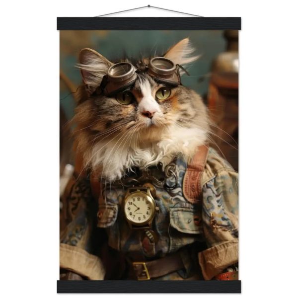 Schoolposter van een vrouwelijke Manx kat