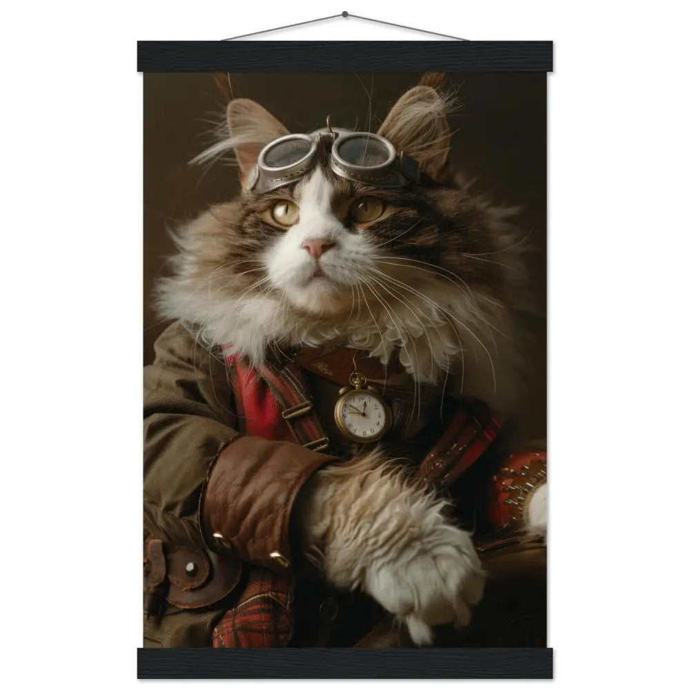 b67fcc3b-2019-4c94-a714-4b342379c1e5-0.jpg Schoolposter van een mannelijke Turkse Van kat - Afbeelding 1