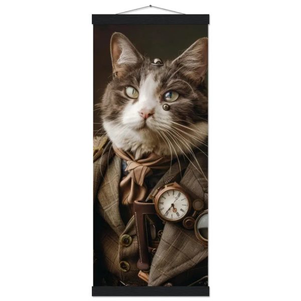 Schoolposter van een mannelijke Manx kat