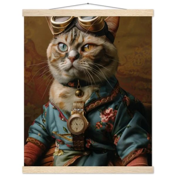 Schoolposter van een vrouwelijke Korat kat