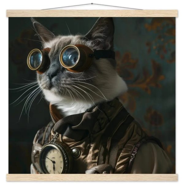 Schoolposter van een mannelijke Tonkinese kat