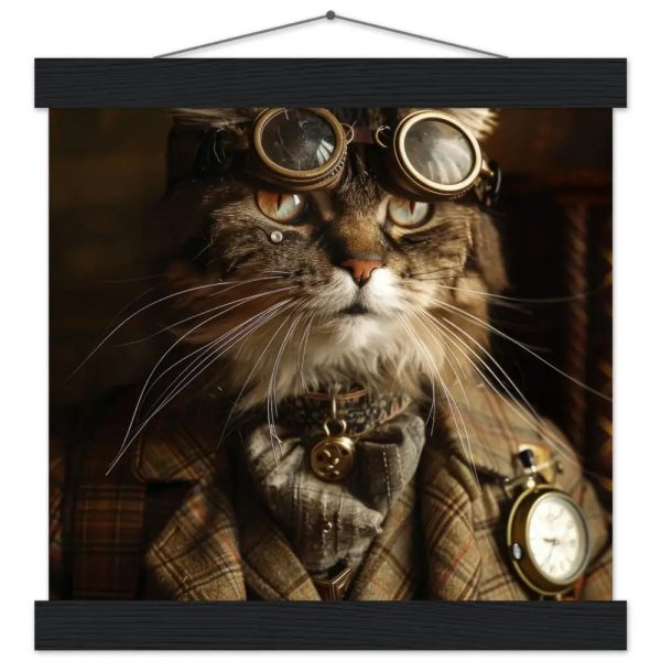 Schoolposter van een mannelijke Exotische kat