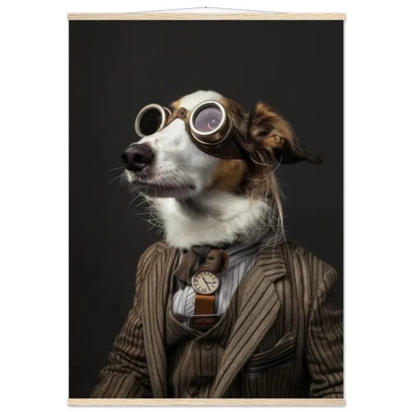 Schoolposter van een Nederlands Kooikerhondje