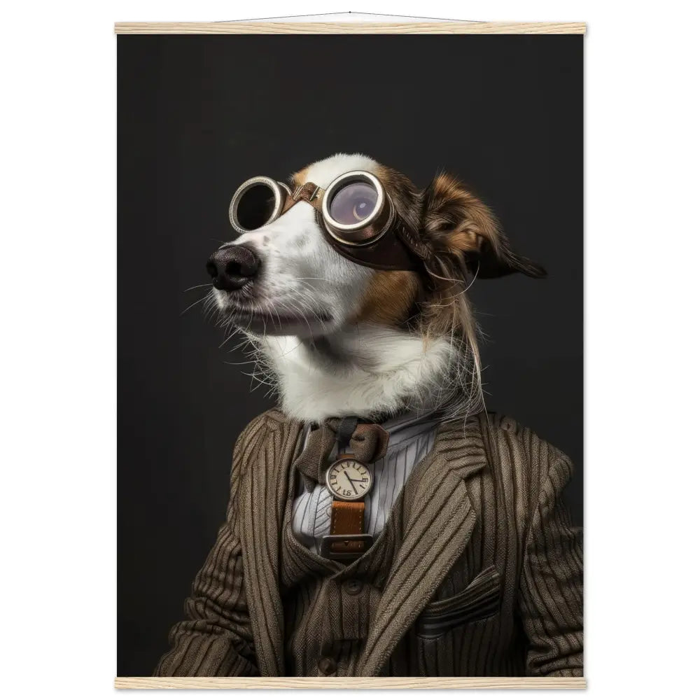 c47ed4b7-5c44-41d2-8b1f-6c4061868973-0.jpg Schoolposter van een Nederlands Kooikerhondje - Afbeelding 1